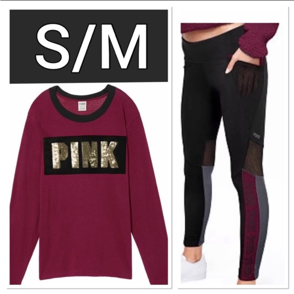 NWT VS PINK S/M BLING ULTIMATE SET